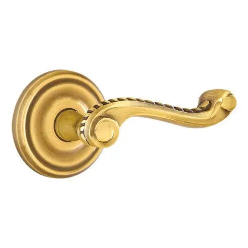 Emtek Rope Lever with Regular Rose by Emtek