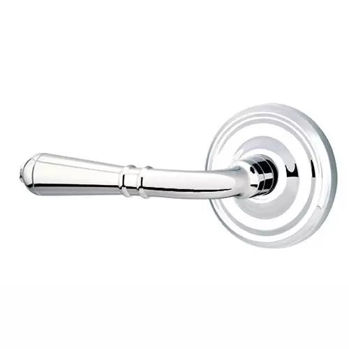 polished chrome door lever
