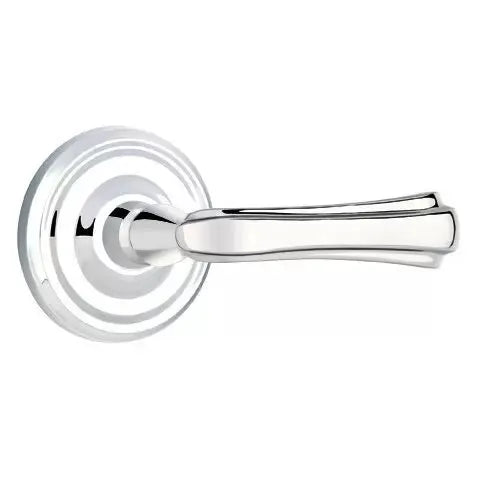 polished chrome door lever