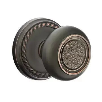 Emtek Belmont Knob with Rope Rose by Emtek