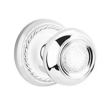 polished chrome door knob