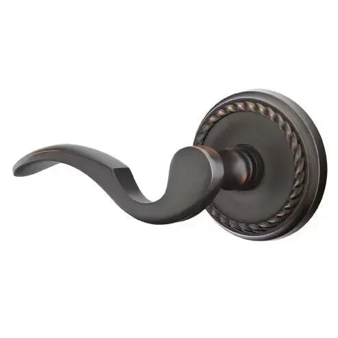 Emtek Cortina Door Lever with Rope Rose by Emtek