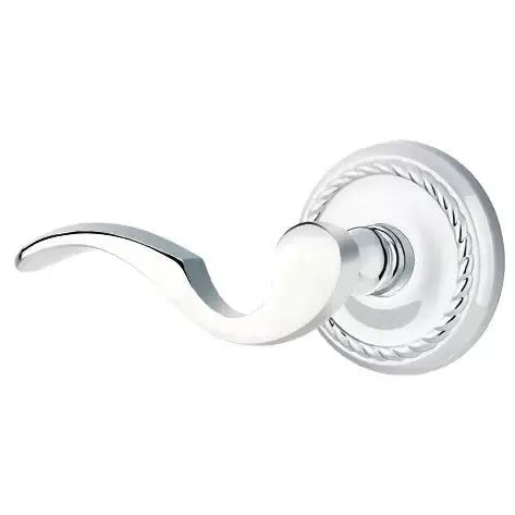 polished chrome door lever
