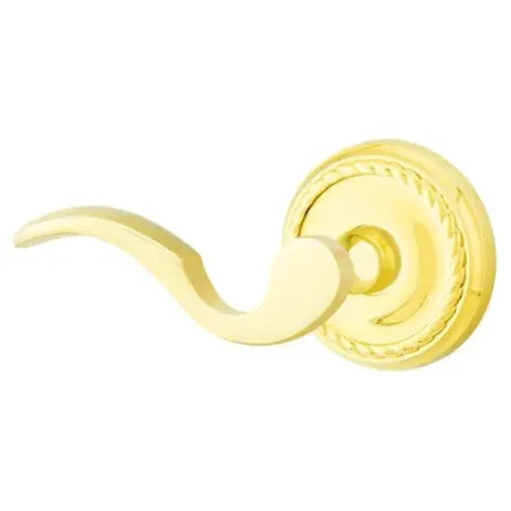 Emtek Cortina Door Lever with Rope Rose by Emtek