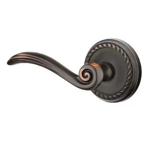 Emtek Elan Lever with Rope Rose by Emtek