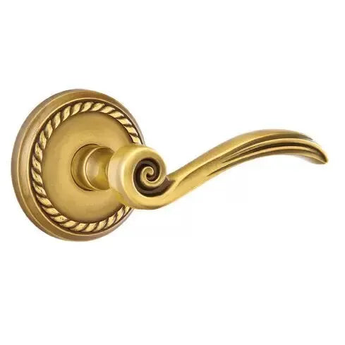 Emtek Elan Lever with Rope Rose by Emtek