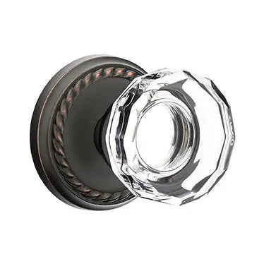 Emtek Lowell Door Knob with Rope Rose by Emtek