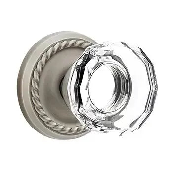 Emtek Lowell Door Knob with Rope Rose by Emtek