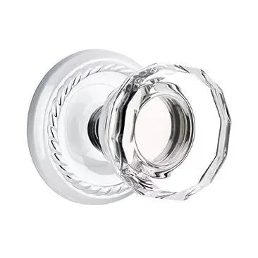 polished chrome door knob