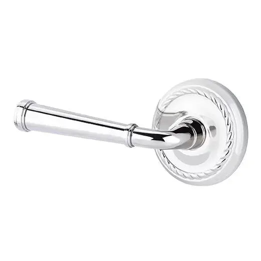 polished chrome door lever