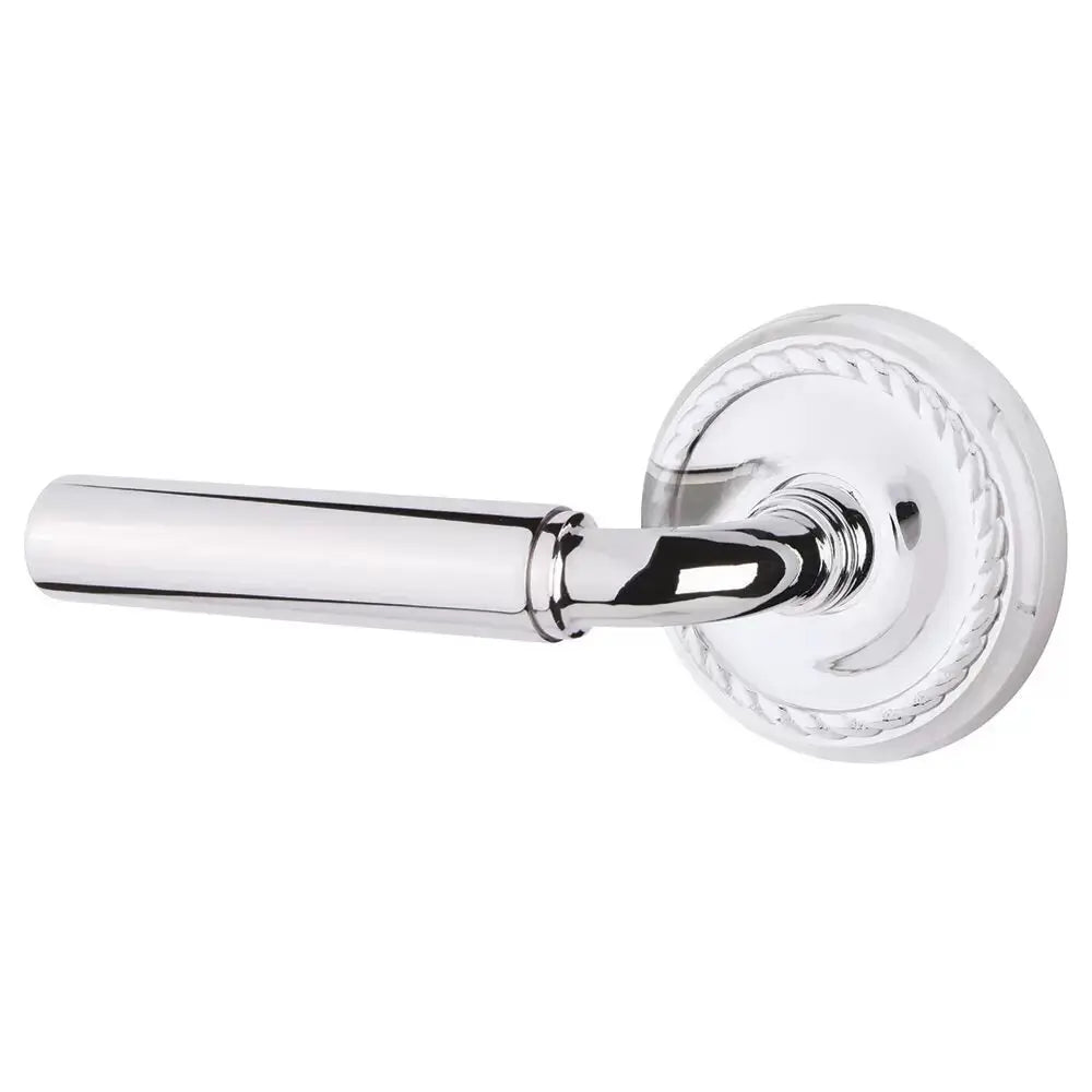 polished chrome door lever