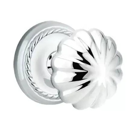 polished chrome door knob