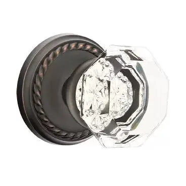 Emtek Old Town Door Knob with Rope Rose by Emtek