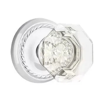 polished chrome door knob