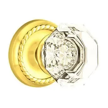 Emtek Old Town Door Knob with Rope Rose by Emtek
