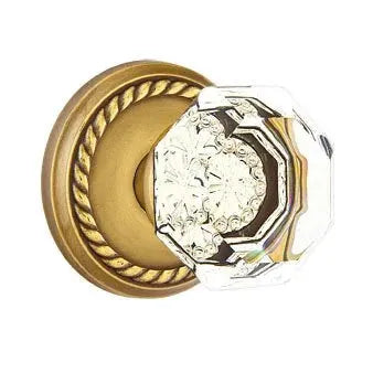 Emtek Old Town Door Knob with Rope Rose by Emtek