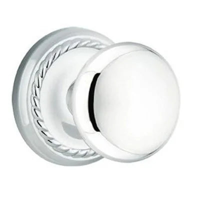 polished chrome door knob