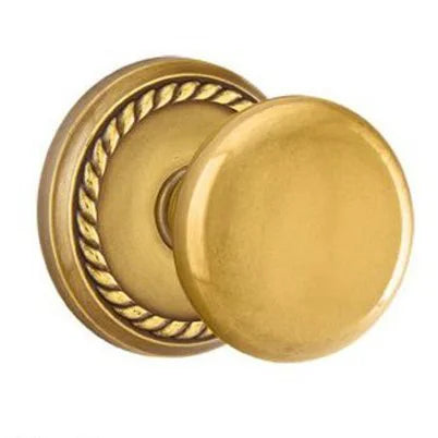 Emtek Providence Door Knob with Rope Rose by Emtek