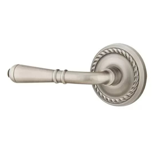 Emtek Turino Door Lever with Rope Rose by Emtek