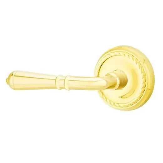 Emtek Turino Door Lever with Rope Rose by Emtek