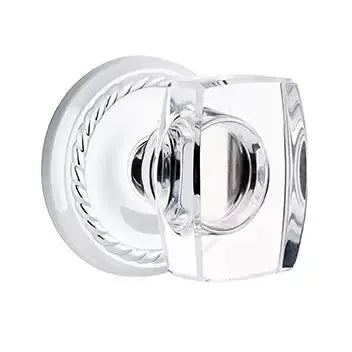 polished chrome door knob