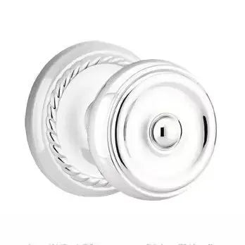 polished chrome door knob
