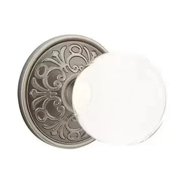Emtek Bristol Door Knob with Lancaster Rose by Emtek