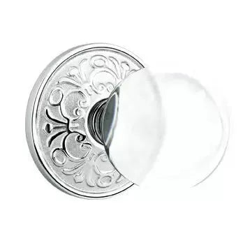 polished chrome door knob