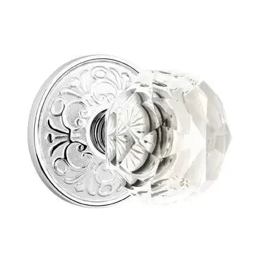polished chrome door knob