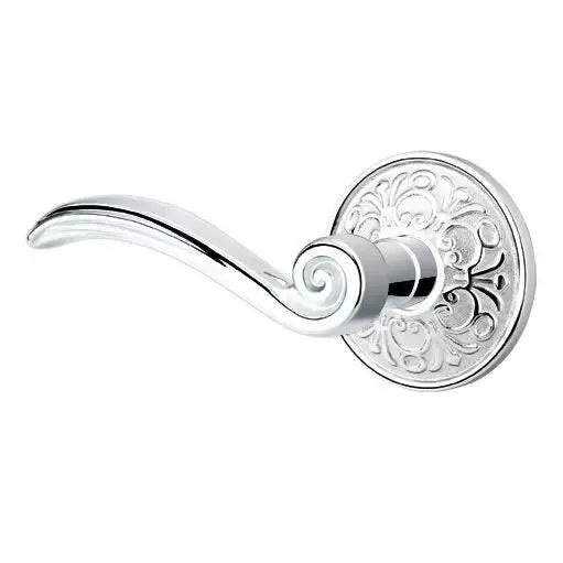 polished chrome door lever
