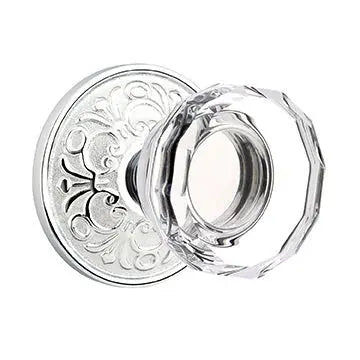 polished chrome door knob