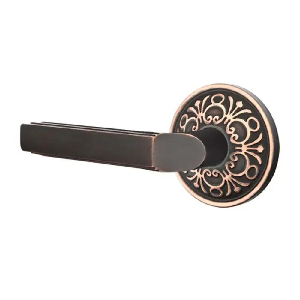 Emtek Milano Door Lever with Lancaster Rose by Emtek