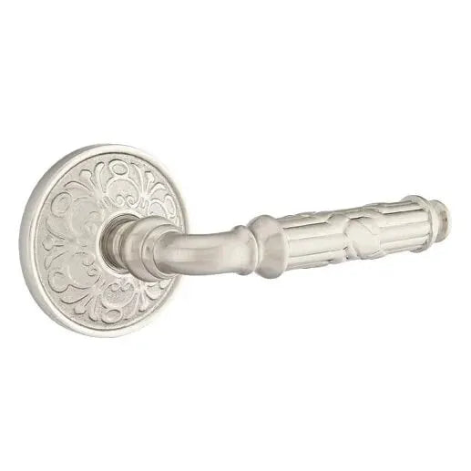 Emtek Ribbon and Reed Lever with Lancaster Rose by Emtek