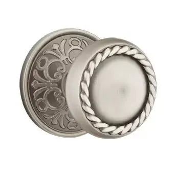 Emtek Rope Knob with Lancaster Rose by Emtek