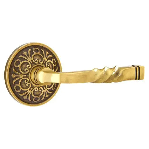 Emtek Sante Fe Lever with Lancaster Rose by Emtek