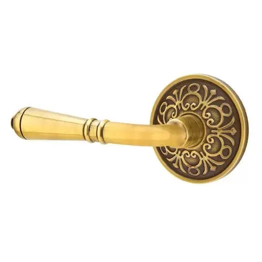 Emtek Turino Door Lever with Lancaster Rose by Emtek