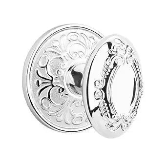 polished chrome door knob
