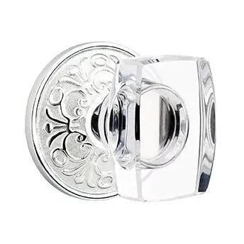 polished chrome door knob