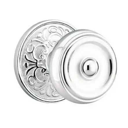 polished chrome door knob