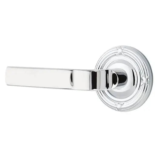polished chrome door lever