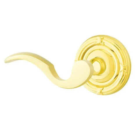 Emtek Cortina Door Lever with Ribbon and Reed Rose by Emtek