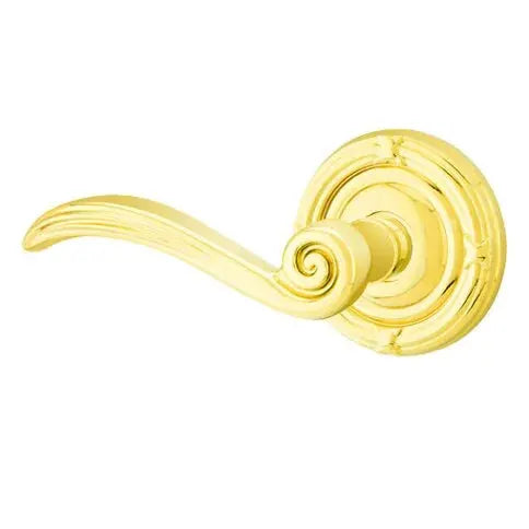 Emtek Elan Lever with Ribbon and Reed Rose by Emtek