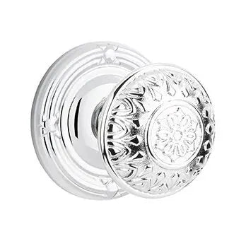 polished chrome door knob