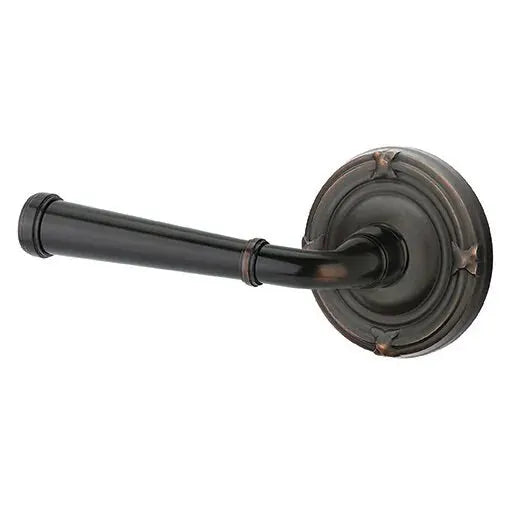 Emtek Merrimack Lever with Ribbon and Reed Rose by Emtek