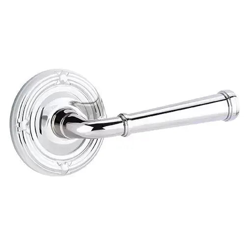 polished chrome door lever