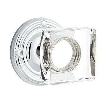 polished chrome door knob