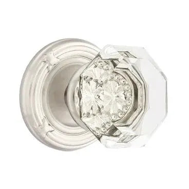 Emtek Old Town Door Knob with Ribbon and Reed Rose by Emtek