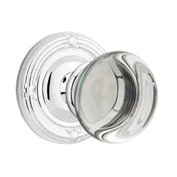 polished chrome door knob