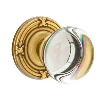 Emtek Providence Door Knob with Ribbon and Reed Rose by Emtek