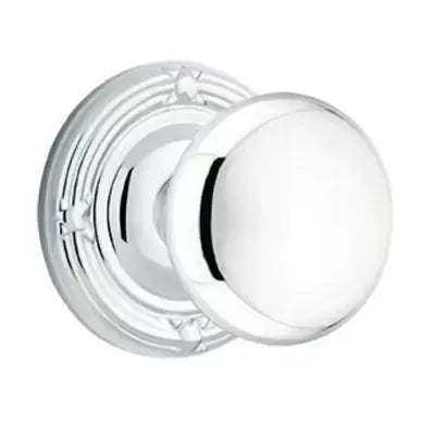 polished chrome door knob